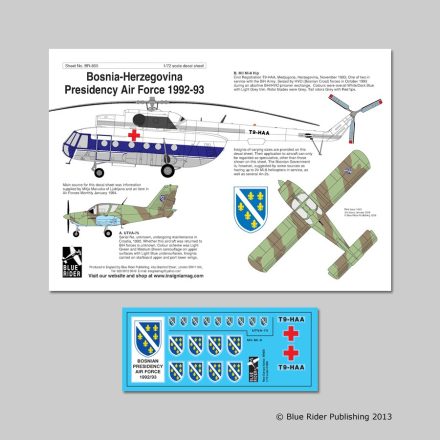 Blue Rider Publishing Bosnian Air Force matrica