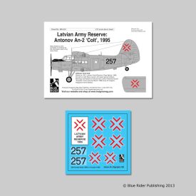 Blue Rider Publishing Latvian Army Reserve matrica