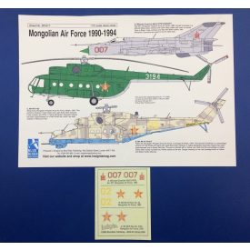Blue Rider Publishing Mongolian Air Force matrica