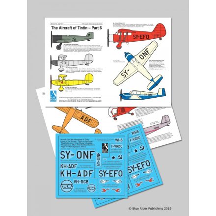 Blue Rider Publishing Aircraft of Tintin: Part 6 matrica