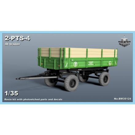 Balaton Modell 2-PTS-4 pótkocsi makett