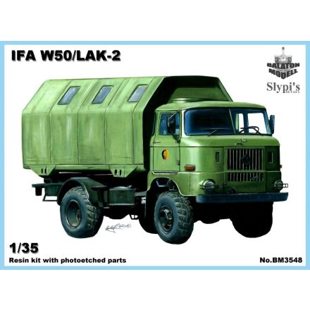 Balaton Modell IFA W50 /LAK-2 Keletnémet katonai teherautó makett