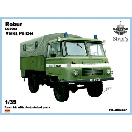 Balaton Modell Robur LO2002 kelet-német rendőrségi teherautó makett