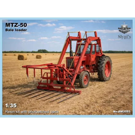 Balaton Modell MTZ-50 bálarakodó makett