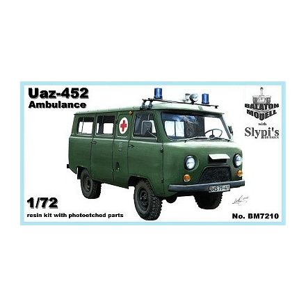 Balaton Modell Uaz-452 mentő makett