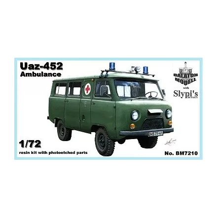 Balaton Modell Uaz-452 mentő makett (CSOMAGOLÁSSÉRÜLT)