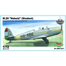   Balaton Modell M25 Nebuló, magyar kiképzőrepülőgép makett
