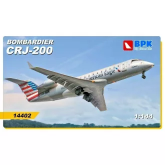   Big Planes Kits Bombardier CRJ 200 American Eagle polgári repülő makett