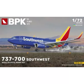   Big Planes Kits Boeing 737-700 Southwest polgári repülő makett