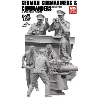   Border Model German Submarines & Commanders Set of 6 Resin Figures figura készlet