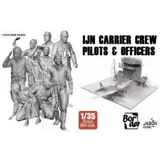   Border Model IJN Carrier Crew Pilots & Officers figura készlet