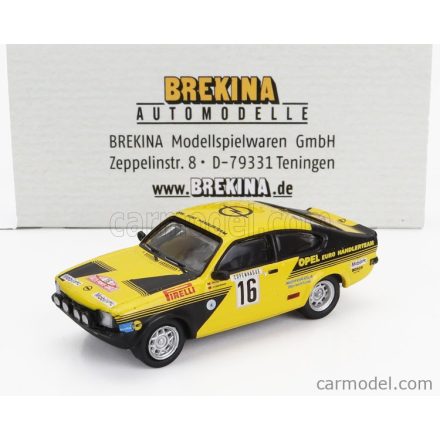 BREKINA Opel KADETT C GT/E (night version) N 16 4th RALLY MONTECARLO 1976 WALTER ROHRL - JOCHEN BERGER
