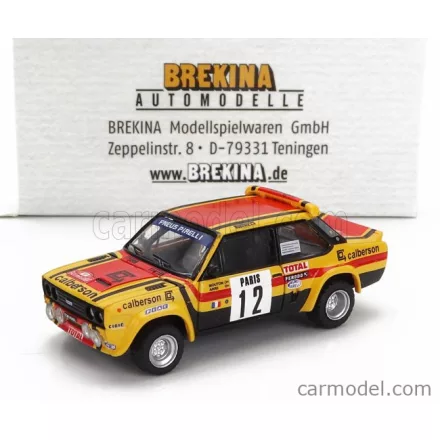 BREKINA FIAT 131 ABARTH TEAM CALBERSON N 12 7th RALLY MONTECARLO 1980 MICHELLE MOUTON - ANNIE ARRII