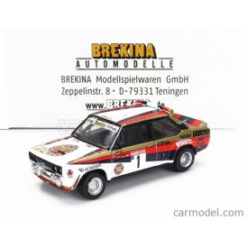   BREKINA FIAT 131 ABARTH N 1 WINNER RALLY HUNSRUECK 1980 WALTER ROHRL - CHRISTIAN GEISTDORFER