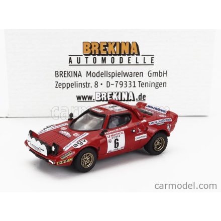 BREKINA LANCIA STRATOS HF (night version) N 6 WINNER RALLY TOUR DE CORSE 1975 BERNARD DARNICHE - ALAIN MAHE