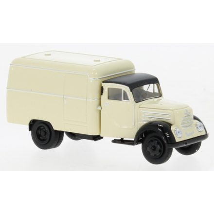 BREKINA Robur Garant box-wagon, light beige/black, 1953