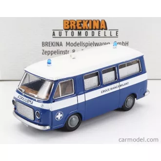 BREKINA FIAT 238 MINIBUS AMBULANZA CROCE BIANCA MILANO 1966