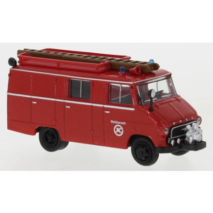 BREKINA Opel Blitz LF 8, fire department Kässbohrer, 1959