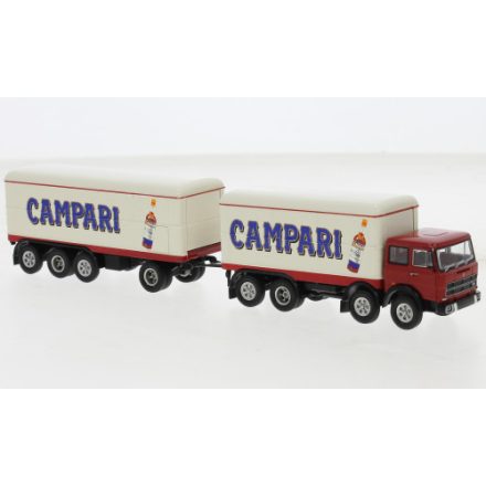 BREKINA FIAT 691 Millepiedi, Campari, box container, 1970