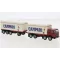 BREKINA FIAT 691 Millepiedi, Campari, box container, 1970