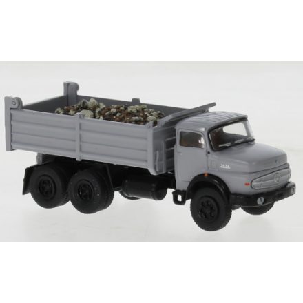 BREKINA Mercedes LAK 2624, grey/black, with material loaded, 1970