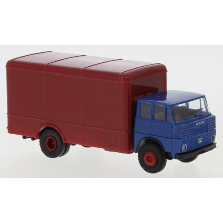 BREKINA Henschel HS 16 TL box-wagon, blue/dark red, 1962