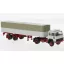 BREKINA Magirus 310 D 16 PP-trailer truck, light grey/dark red, 1974