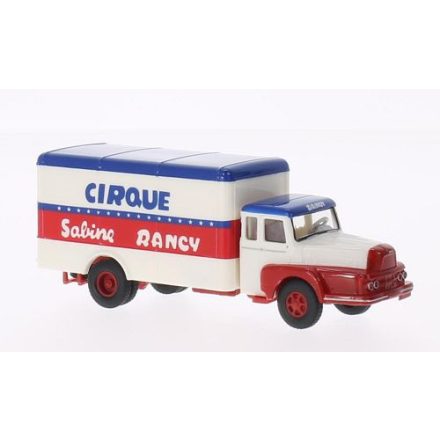 BREKINA Unic to 122 Izoard box-wagon, Cirque Rancy (F), 1959