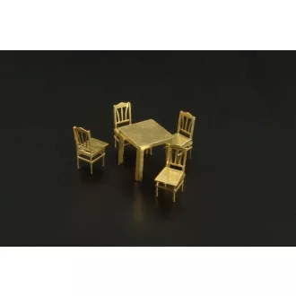 Brengun Table and chairs repülő makett kiegészítő