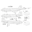 Brengun Douglas C-47- Lisunov Li-2 repülő makett kiegészítő