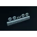 Brengun Messerschmitt Bf-109 A-F wheels set (2 sets) repülő feljavító