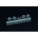 Brengun Messerschmitt Bf-109 K wheels set (2 sets) repülő feljavító