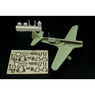   Brengun Dewoitine D.520 details (Brengun) repülő makett kiegészítő