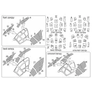 Brengun Do-335 Pfeil All versions - canopy masks repülő makett kiegészítő