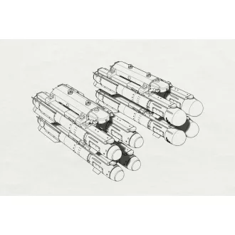 Brengun AGM-114 Hellfire repülő makett kiegészítő