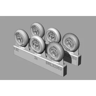   Brengun Spitfire 4 spoke wheels set (3 types of tires) repülő feljavító