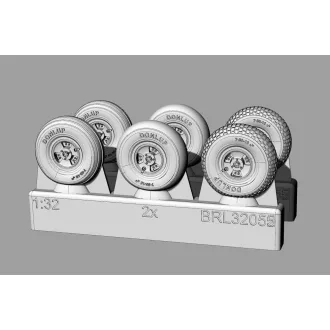   Brengun Spitfire 3 spoke wheels set (3 types of tires) repülő feljavító