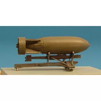   Brengun Bomb rack for Spitfire - british 500lb bomb repülő makett kiegészítő
