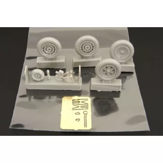 Brengun Wheels for Fw190 EARLY -LATE repülő feljavító
