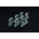 Brengun Spitfire 3 spoke wheels set (3 types of tires) repülő feljavító