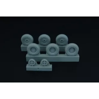   Brengun Spitfire 4 spoke wheels set (3 types of tires) repülő feljavító