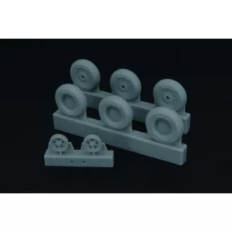   Brengun Spitfire 5 spoke wheels set (3 types of tires) repülő feljavító