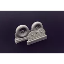 Brengun F4U Corsair Block Thread Wheels set repülő feljavító