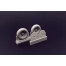 Brengun F4U Corsair Ribbed Thread Wheels set repülő feljavító