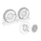 Brengun F4U Corsair Ribbed-Diamond Thread Wheels set repülő feljavító