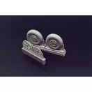 Brengun F4U Corsair Ribbed-Diamond Thread Wheels set repülő feljavító