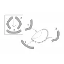 Brengun Me P1103 rocket fighter canopy mask (Brengun kit) repülő makett kiegészítő