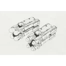 Brengun AGM-114 Hellfire (8pcs 2 racks) repülő makett kiegészítő