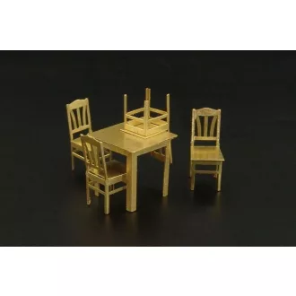 Brengun Table and chairs repülő makett kiegészítő