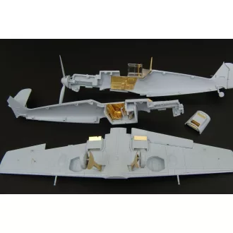 Brengun Bf 109E-4 (Airfix) repülő makett kiegészítő